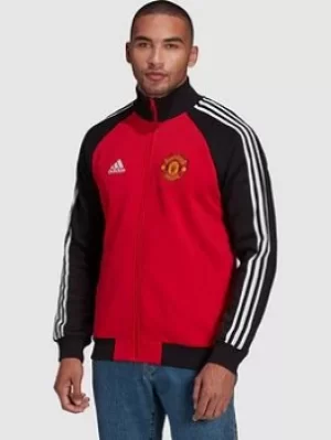 Image of Adidas Mens 21/22 Manchester United Anthem Jacket