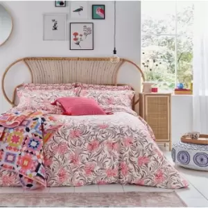 Image of Joules Garland Floral Cotton Duvet Cover Set - Multi