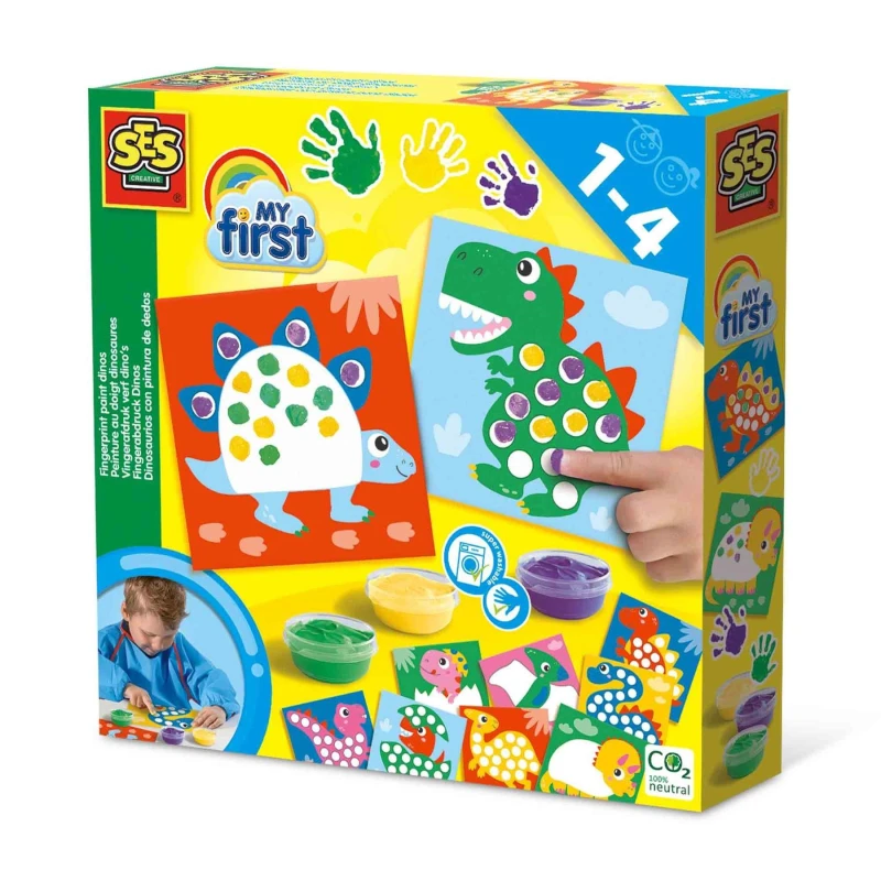 Image of SES Creative My First - Fingerprint Paint Dinos Multi unisex