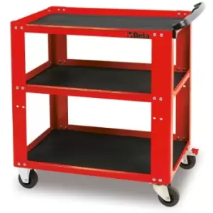 Image of Beta Tools C51 R 3 Open Shelf Tool Trolley 800 x 450 x 900mm Red 051000003