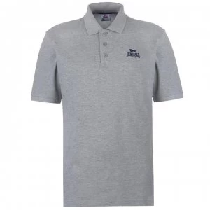 Image of Lonsdale Plain Polo Mens - Grey Marl