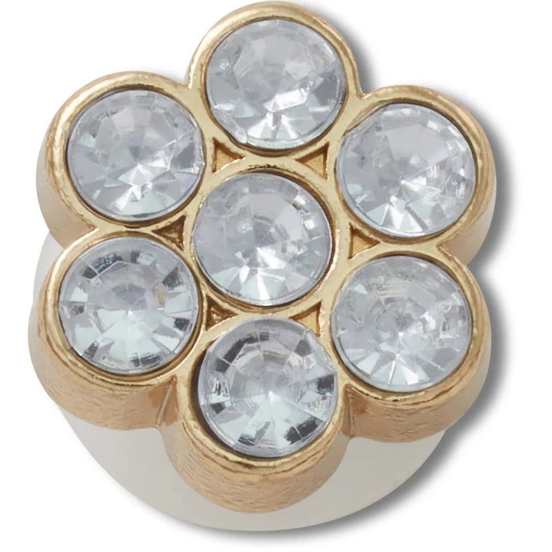 Image of Crocs Jibbitz Crocs Tiny Silver Gem Flower Argente Unisex TU