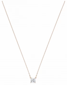 Image of Swarovski Attract |Rose-Gold Plated |White |Square Jewellery