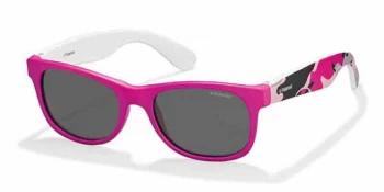 Image of Polaroid Junior P0300F Sunglasses Pink / Print TCSY2 Polariserade 40mm