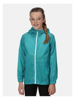 Image of Boys, Regatta Kids Pack-it Iii Waterproof Jacket - Turquoise Size 2-3 Years