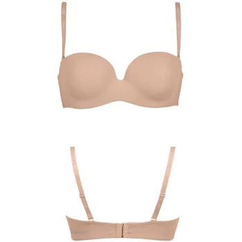 Image of Emporio Armani Bandeau Basic Bra Linen Nude Size L Women