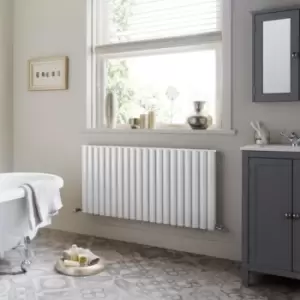 Image of Towelrads Dorney Double Horizontal White Radiator 600mm x 592mm