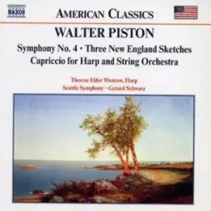 Image of Symphony No 4 Three New England Sketches Schwarz by Walter Piston CD Album