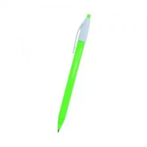 Image of Q-Connect Biodegradable Ball Point Pen Rtract Blu Pack of 12 KF15625