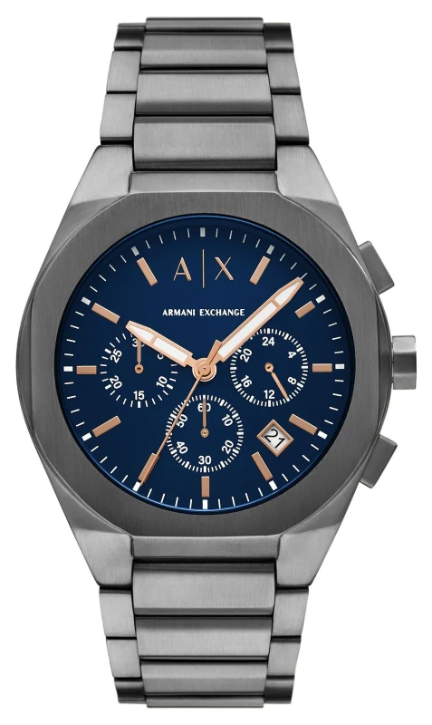 Image of Armani Exchange AX4182 Mens Chronograph (42mm) Blue Dial / Watch
