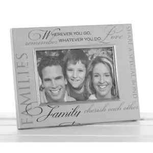 Image of Satin Silver Sentiment Frame Family