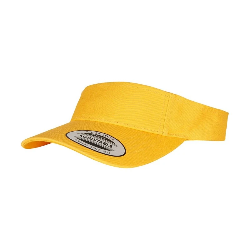 Image of Flexfit by Yupoong Curved Visor Cap in Bright Yellow Bright Yellow Unisex One Size