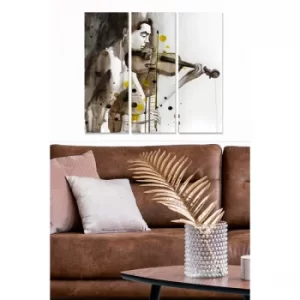 Image of MDF110321669 Multicolor Decorative MDF Painting (3 Pieces)