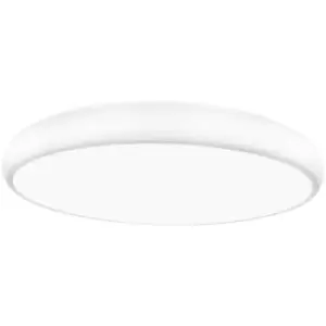 Image of Merano - Baddeck 61cm Integrated LED Semi Flush Light White Aluminium LED 62W 3720Lm 3000K