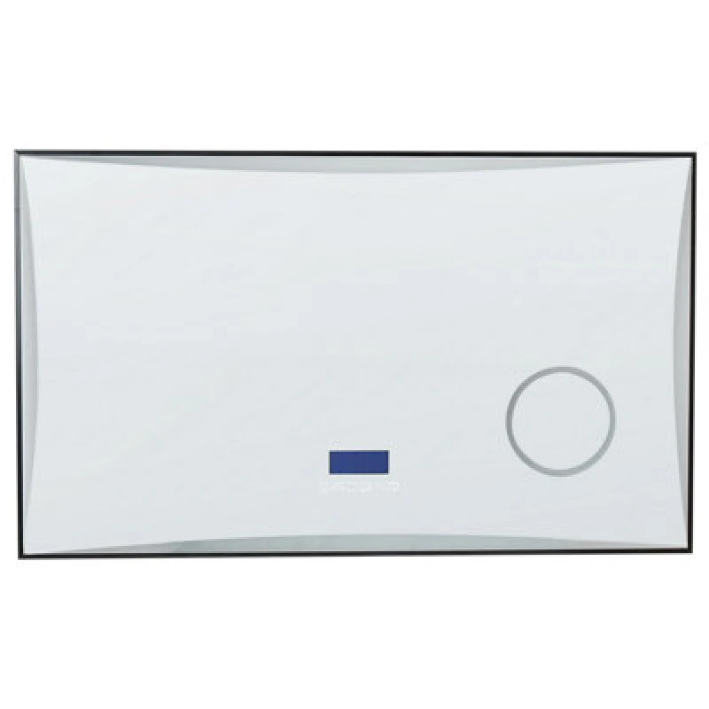 Image of Beliani LED Bathroom Mirror Onlay 100 Cm 60 Cm Silver