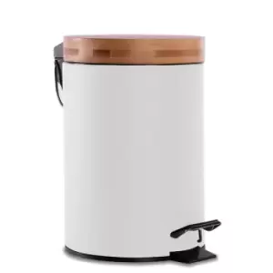 Image of Bathroom Bin with Bamboo Lid 3L M&amp;W