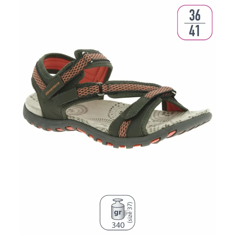 Image of Womens hiking sandals Elementerre Altata Gris Female 40
