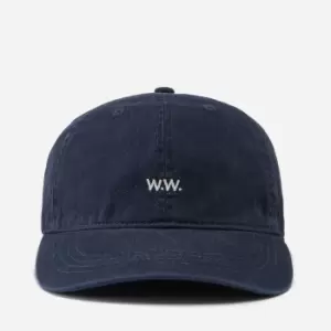 Image of Wood Wood Mens Low Profile Twill Cap - Navy