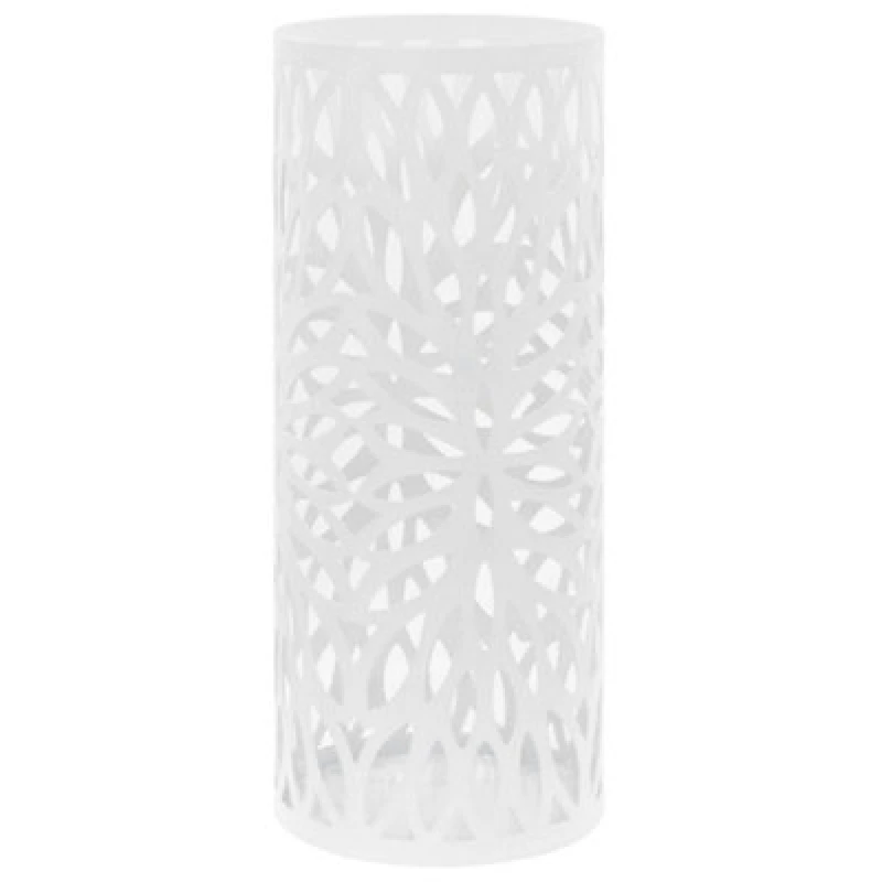 Image of Vidaxl Umbrella Stand Leaves Steel White