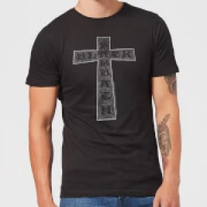 Image of Black Sabbath Cross Mens T-Shirt - Black - M