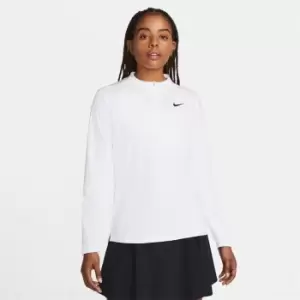 Image of Nike Dri-FIT Club Womens Half-Zip UV Top - White