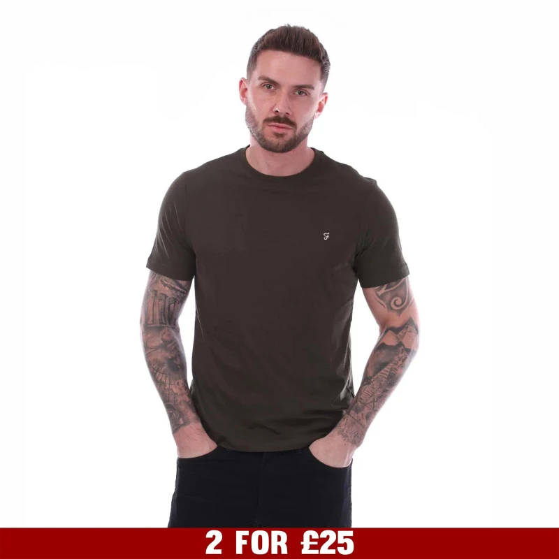 Image of Farah Dean Short Sleeve T-Shirt - Green Green S