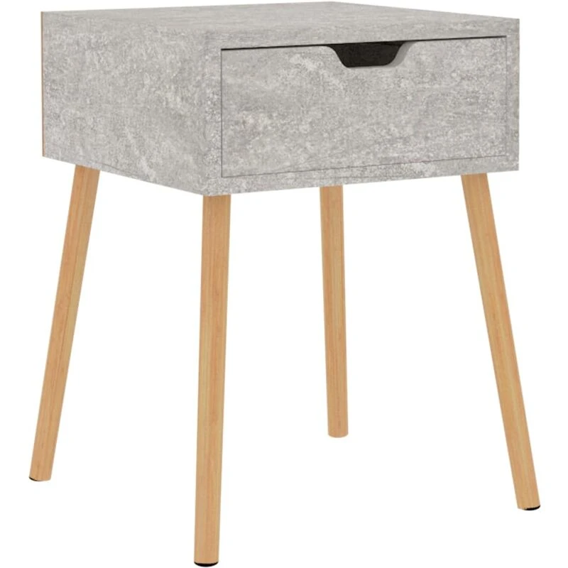 Image of VIDAXL Bedside Cabinet Concrete Grey 40x40x56cm Engineered Wood Vidaxl 8720286344019
