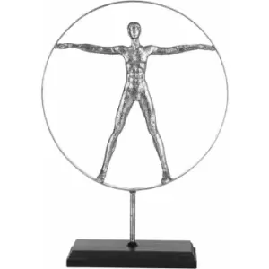Image of Silver Man Sculpture On Stand - Premier Housewares