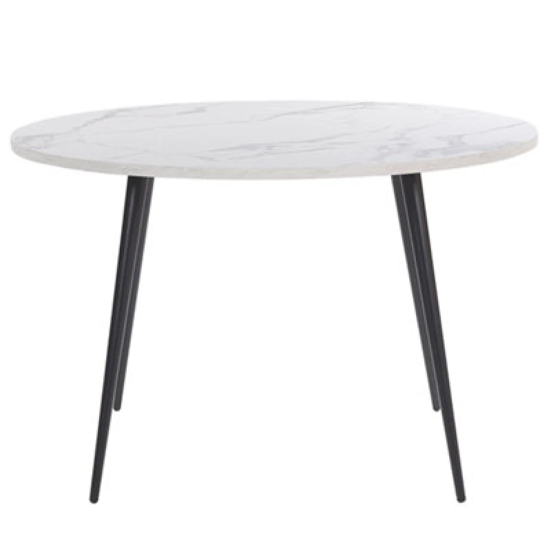 Image of Beliani Dining Table Odeon White Marble 120 Cm 120 Cm