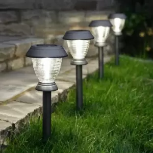 Image of 4 Pack Solar Power Outdoor Triton Stake LED Stake Light Garden Decoration
