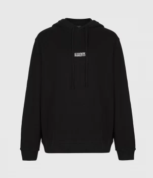 Image of AllSaints Mens Opposition Hoodie, Black, Size: L