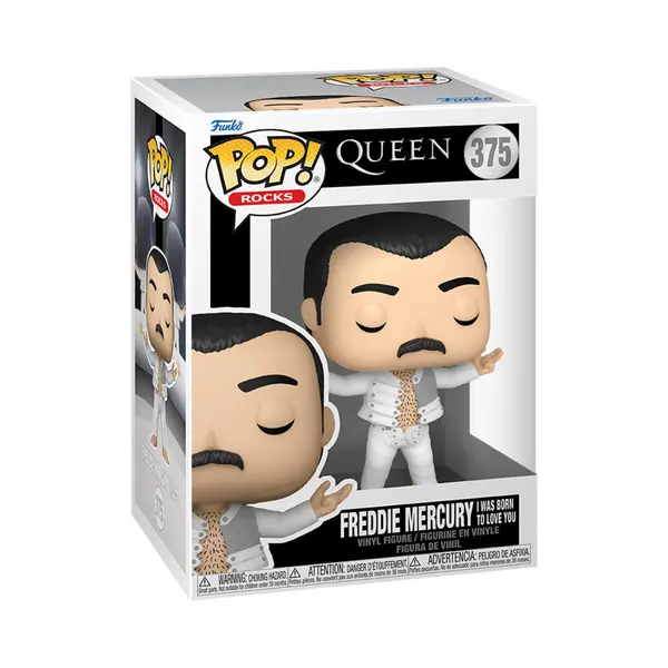 Image of Queen Freddie Mercury Rocks! (I was born to love You) Vinyl Figur 375 Funko Pop! multicolor Onesize Unisex
