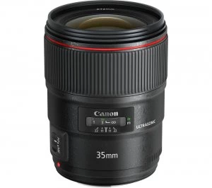 Image of Canon EF 35mm F/1.4L II USM Standard Prime Lens, Blue