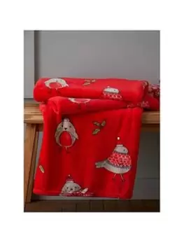 Image of Catherine Lansfield Robins Throw