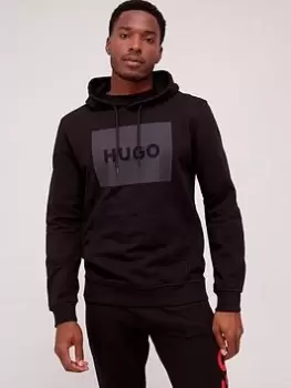 Image of HUGO Duratschi Logo Overhead Hoodie - Black Size M Men