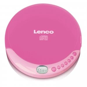 Image of Lenco CD-011 Portable CD Player - Pink