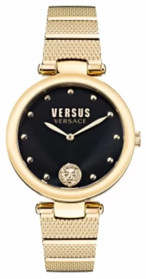 Image of Versus Versace Versus Los Feliz Gold-Plated Steel Watch