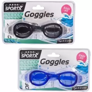 Image of Unisex's Pro Swim Goggles Pink/Blue 8-12 Years