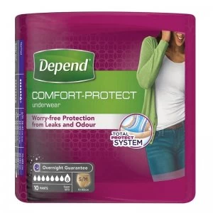 Image of Depend Comfort Protect Underwear For Her - Small-Medium - 10 Pants