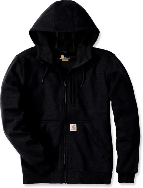 Image of Carhartt Wind Fighter Zip Hoodie, black, Size XL