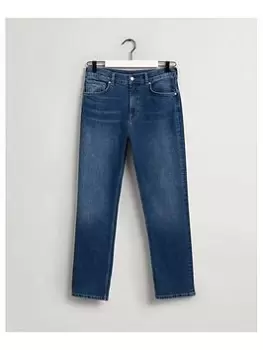 Image of Gant Boys Relaxed Jeans - Blue Size Age: 11-12 Years