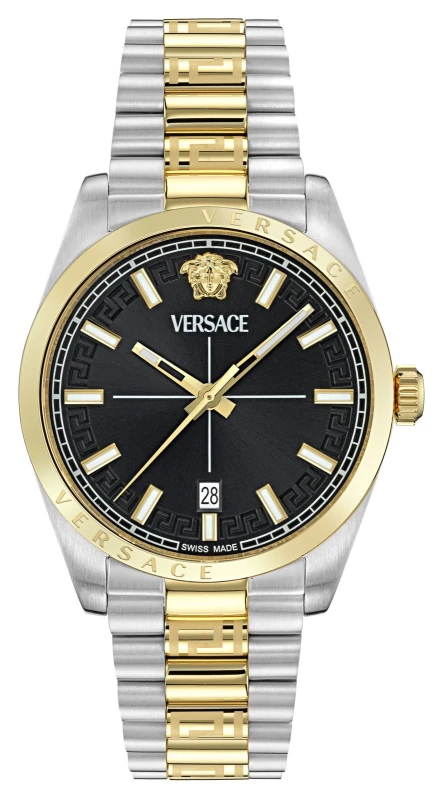 Image of Versace VE0G00525 MILLENIUM Quartz (40mm) Black Dial / Two- Watch