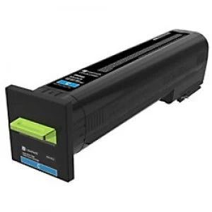 Image of Lexmark 82K2XCE Cyan Laser Toner Ink Cartridge