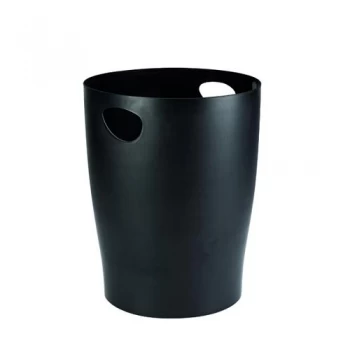Image of Contour Ergonomics Waste Paper Bin Black CE06113