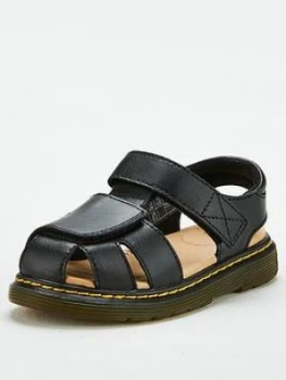 Image of Dr Martens Childrens Moby Il Sandal - Black