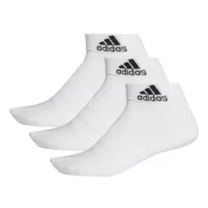 Image of adidas 3 Pack Ankle Socks Womens - White