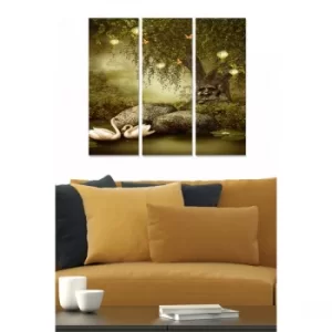 Image of MDF1278551 Multicolor Decorative MDF Painting (3 Pieces)