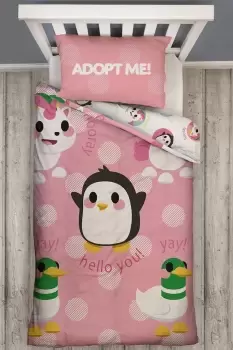 Image of Adopt Me Hugs Reversible Duvet Set - Size: Single