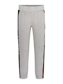 Image of Tommy Hilfiger Boys Flag Sweatpants - Light Grey Marl Size 7 Years
