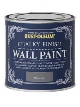 Image of Rust-Oleum Chalky Wall Paint Marine Grey 125Ml